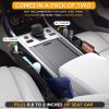 imageEcoNour 2 in 1 Car Seat Gap Organizer  Front Car Seat Crevice Storage Box  Car Seat Gap Filler Helps to Reduce Distracted Driving ampamp Holds Phones Glasses Keys Red  Adjustable Storage PocketsBlackRed Threaded