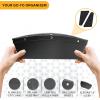 imageEcoNour 2 in 1 Car Seat Gap Organizer  Front Car Seat Crevice Storage Box  Car Seat Gap Filler Helps to Reduce Distracted Driving ampamp Holds Phones Glasses Keys Red  Adjustable Storage PocketsBlackRed Threaded