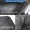 imageEcoNour Car Windshield Sunshade Umbrella  Foldable Car Umbrella Sun Shade Cover  Front Windshield Shade for Heat and UV Rays Protection  240T Polyester Umbrella Sunshade  Large 565quotx305quotXLarge