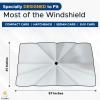 imageEcoNour Car Windshield Sunshade Umbrella  Foldable Car Umbrella Sun Shade Cover  Front Windshield Shade for Heat and UV Rays Protection  240T Polyester Umbrella Sunshade  Large 565quotx305quotXLarge