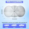 imageEcoNour Car Windshield Sunshade Umbrella  Foldable Car Umbrella Sun Shade Cover  Front Windshield Shade for Heat and UV Rays Protection  240T Polyester Umbrella Sunshade  Large 565quotx305quotLarge