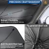 imageEcoNour Car Windshield Sunshade Umbrella  Foldable Car Umbrella Sun Shade Cover  Front Windshield Shade for Heat and UV Rays Protection  240T Polyester Umbrella Sunshade  Large 565quotx305quotMedium