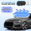 imageEcoNour Car Windshield Sunshade Umbrella  Foldable Car Umbrella Sun Shade Cover  Front Windshield Shade for Heat and UV Rays Protection  240T Polyester Umbrella Sunshade  Large 565quotx305quotSmall