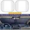 imageEcoNour Foldable Spring RV Windshield Sunshade Reflective 240T Polyster Keeps Your RV Cool Front RVs Trucks Motorhomes Large Bus Large Side Window XXLarge Each 415 in x 50 inMedium