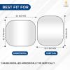 imageEcoNour Foldable Spring RV Windshield Sunshade Reflective 240T Polyster Keeps Your RV Cool Front RVs Trucks Motorhomes Large Bus Large Side Window XXLarge Each 415 in x 50 inLarge