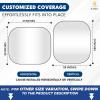 imageEcoNour Foldable Spring RV Windshield Sunshade Reflective 240T Polyster Keeps Your RV Cool Front RVs Trucks Motorhomes Large Bus Large Side Window XXLarge Each 415 in x 50 inMedium
