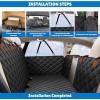 imageEcoNour Hard Bottom Back Seat Extender for Dogs  Holds 400 Lbs Fits Sedan SUV and Truck  Waterproof Backseat Cover for Dogs in Car  Seat Protector for Dog  Car Dog Hammock Cradle  51x63 inchesXLarge