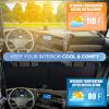 imageEcoNour Jeep Windshield Sunshade  Sun Visor for UV Rays ampamp Heat Protection  Suitable for Wrangler Compass Gladiator ampamp Renegade  Accessories for Jeep Wrangler  XSmall  60x21 inchesXXXXXLarge