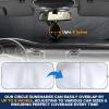 imageEcoNour Jeep Windshield Sunshade  Sun Visor for UV Rays ampamp Heat Protection  Suitable for Wrangler Compass Gladiator ampamp Renegade  Accessories for Jeep Wrangler  XSmall  60x21 inchesXXXXXLarge
