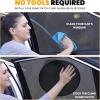 imageEcoNour Miniature Static Cling Window Shade for Car Sun Visor 2 Pack  Windshield Sun Shade Static Cling for Driving Glare Shield  Cling Car Shade for Windshield  Sun Glare Protection AccessoriesLarge 4 Pack
