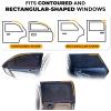 imageEcoNour Window Shades for Side Windows Pack of 2  Sun Shade for Car Heat and UV Protection  Adjustable Elastic Fabric Baby Car Shade  Rear Side Window Sunshade Large 38quotx21quotXLarge