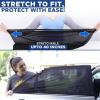 imageEcoNour Window Shades for Side Windows Pack of 2  Sun Shade for Car Heat and UV Protection  Adjustable Elastic Fabric Baby Car Shade  Rear Side Window Sunshade Large 38quotx21quotXLarge