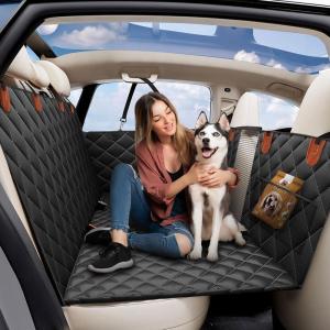 imageEcoNour Hard Bottom Back Seat Extender for Dogs  Holds 400 Lbs Fits Sedan SUV and Truck  Waterproof Backseat Cover for Dogs in Car  Seat Protector for Dog  Car Dog Hammock Cradle  51x63 inchesStandard