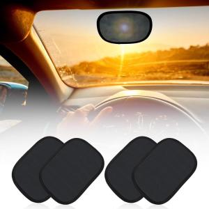 imageEcoNour Miniature Static Cling Window Shade for Car Sun Visor 2 Pack  Windshield Sun Shade Static Cling for Driving Glare Shield  Cling Car Shade for Windshield  Sun Glare Protection AccessoriesMedium 4 Pack