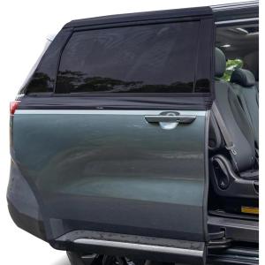 imageEcoNour Window Shades for Side Windows Pack of 2  Sun Shade for Car Heat and UV Protection  Adjustable Elastic Fabric Baby Car Shade  Rear Side Window Sunshade Large 38quotx21quotXXXXLarge