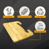 imageEcoNour 2 in 1 Car Steering Wheel Desk  Lap Desk for Convenient Working  Bamboo Trays for Eating  Interior Accessories for Truck Drivers  Lightweight Wooden Tray with Easy StorageWooden
