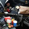 imageEcoNour 2 in 1 Car Steering Wheel Desk  Lap Desk for Convenient Working  Bamboo Trays for Eating  Interior Accessories for Truck Drivers  Lightweight Wooden Tray with Easy StorageCharcoal Black