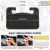 imageEcoNour 2 in 1 Car Steering Wheel Desk  Lap Desk for Convenient Working  Bamboo Trays for Eating  Interior Accessories for Truck Drivers  Lightweight Wooden Tray with Easy StorageBlack