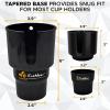 imageEcoNour 2in1CarCupHolderExpanderAdapter with Phone Holder Adjustable Base Compatible with Yeti 14243646oz Ramblers Hydro Flasks 3240oz Nalgene Other Large Bottles Mugs in 35quot40quotSmart Cup Holder