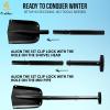 imageEcoNour 39quot 6 in 1 Snow Shovel for Car  270 Degree Rotating Snow Brush  Ice Scraper for Car Windshield  Scratch Free Extendable Snow Squeegee for SUV Truck Winter AccessoriesBlack