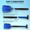 imageEcoNour 39quot 6 in 1 Snow Shovel for Car  270 Degree Rotating Snow Brush  Ice Scraper for Car Windshield  Scratch Free Extendable Snow Squeegee for SUV Truck Winter AccessoriesBlue