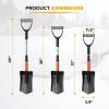imageEcoNour 39quot 6 in 1 Snow Shovel for Car  270 Degree Rotating Snow Brush  Ice Scraper for Car Windshield  Scratch Free Extendable Snow Squeegee for SUV Truck Winter AccessoriesShovel Brush Combo  Orange