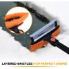 imageEcoNour 39quot 6 in 1 Snow Shovel for Car  270 Degree Rotating Snow Brush  Ice Scraper for Car Windshield  Scratch Free Extendable Snow Squeegee for SUV Truck Winter AccessoriesShovel Brush Combo  Orange