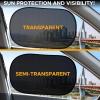 imageEcoNour Car Window Shades for Baby 4 Pack  Safeguard Seat from Sun ampamp Heat  Sun Shade Side Windows for Kids  Automotive Sun Protection from UV  Child Safety Accessories  Medium  20quotx12quot2 Transparent  2 Semi Transparent