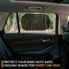 imageEcoNour Car Window Shades for Baby 4 Pack  Safeguard Seat from Sun ampamp Heat  Sun Shade Side Windows for Kids  Automotive Sun Protection from UV  Child Safety Accessories  Medium  20quotx12quot2 Transparent  2 Semi Transparent