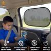 imageEcoNour Car Window Shades for Baby 4 Pack  Safeguard Seat from Sun ampamp Heat  Sun Shade Side Windows for Kids  Automotive Sun Protection from UV  Child Safety Accessories  Medium  20quotx12quot2 Transparent  2 Semi Transparent