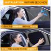 imageEcoNour Car Window Shades for Baby 4 Pack  Safeguard Seat from Sun ampamp Heat  Sun Shade Side Windows for Kids  Automotive Sun Protection from UV  Child Safety Accessories  Medium  20quotx12quot2 Transparent  2 Semi Transparent