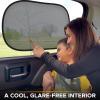 imageEcoNour Car Window Shades for Baby 4 Pack  Safeguard Seat from Sun ampamp Heat  Sun Shade Side Windows for Kids  Automotive Sun Protection from UV  Child Safety Accessories  Medium  20quotx12quot2 Transparent  2 Semi Transparent