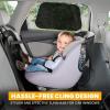 imageEcoNour Car Window Shades for Baby 4 Pack  Safeguard Seat from Sun ampamp Heat  Sun Shade Side Windows for Kids  Automotive Sun Protection from UV  Child Safety Accessories  Medium  20quotx12quot2 Transparent  2 Semi Transparent