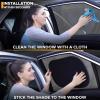 imageEcoNour Car Window Shades for Baby 4 Pack  Safeguard Seat from Sun ampamp Heat  Sun Shade Side Windows for Kids  Automotive Sun Protection from UV  Child Safety Accessories  Medium  20quotx12quot2 Transparent  2 Semi Transparent