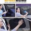 imageEcoNour Car Window Shades for Baby 4 Pack  Safeguard Seat from Sun ampamp Heat  Sun Shade Side Windows for Kids  Automotive Sun Protection from UV  Child Safety Accessories  Medium  20quotx12quot2 Transparent  2 Semi Transparent