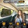 imageEcoNour Car Window Shades for Baby 4 Pack  Safeguard Seat from Sun ampamp Heat  Sun Shade Side Windows for Kids  Automotive Sun Protection from UV  Child Safety Accessories  Medium  20quotx12quot2 Transparent  2 Semi Transparent