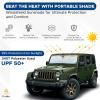 imageEcoNour Car Windshield Sun Shade with Mirror Cut  Sunshade for Car Windshield for SunHeatUV Rays 240T Polyester Windshield Shade Foldable for SUVs Sedans Coupe Hatchbacks  Medium 64quot x 32quotXSmall