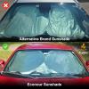 imageEcoNour Car Windshield Sun Shade with Mirror Cut  Sunshade for Car Windshield for SunHeatUV Rays 240T Polyester Windshield Shade Foldable for SUVs Sedans Coupe Hatchbacks  Medium 64quot x 32quotLarge