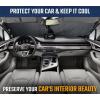imageEcoNour Car Windshield Sun Shade with Mirror Cut  Sunshade for Car Windshield for SunHeatUV Rays 240T Polyester Windshield Shade Foldable for SUVs Sedans Coupe Hatchbacks  Medium 64quot x 32quotSmall