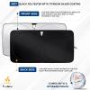 imageEcoNour Car Windshield Sun Shade with Mirror Cut  Sunshade for Car Windshield for SunHeatUV Rays 240T Polyester Windshield Shade Foldable for SUVs Sedans Coupe Hatchbacks  Medium 64quot x 32quotXLarge