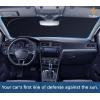 imageEcoNour Car Windshield Sun Shade with Mirror Cut  Sunshade for Car Windshield for SunHeatUV Rays 240T Polyester Windshield Shade Foldable for SUVs Sedans Coupe Hatchbacks  Medium 64quot x 32quotMedium