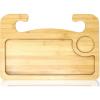 imageEcoNour 2 in 1 Car Steering Wheel Desk  Lap Desk for Convenient Working  Bamboo Trays for Eating  Interior Accessories for Truck Drivers  Lightweight Wooden Tray with Easy StorageWooden