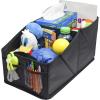 imageEcoNour Car Seat Organizer for Front and Back Seats  Console Storage Box for Kids Accessories  Foldable Design for Easy Carry Handle  8 Auto storage compartment