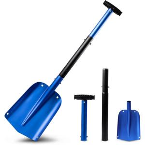 imageEcoNour 39quot 6 in 1 Snow Shovel for Car  270 Degree Rotating Snow Brush  Ice Scraper for Car Windshield  Scratch Free Extendable Snow Squeegee for SUV Truck Winter AccessoriesBlue