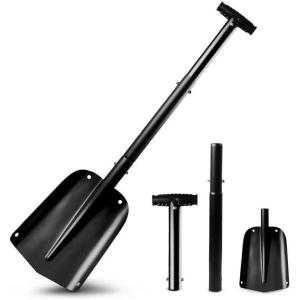 imageEcoNour 39quot 6 in 1 Snow Shovel for Car  270 Degree Rotating Snow Brush  Ice Scraper for Car Windshield  Scratch Free Extendable Snow Squeegee for SUV Truck Winter AccessoriesBlack