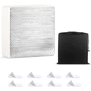 imageEcoNour RV Vent Insulator for Cooling  14x 14 x 3 inches Standard SilverMedium