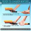 imageEcoNour 17quot Snow Brush ampamp Ice Scraper for Car Windshield  Automotive Snow Brush with Ergonomic Foam Grip  HeavyDuty Winter Car Accessories  Ideal for Effortless Snow Removal in CarsOrange  Pink  Green  Blue