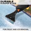 imageEcoNour 17quot Snow Brush ampamp Ice Scraper for Car Windshield  Automotive Snow Brush with Ergonomic Foam Grip  HeavyDuty Winter Car Accessories  Ideal for Effortless Snow Removal in CarsOrange