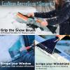 imageEcoNour 17quot Snow Brush ampamp Ice Scraper for Car Windshield  Automotive Snow Brush with Ergonomic Foam Grip  HeavyDuty Winter Car Accessories  Ideal for Effortless Snow Removal in CarsOrange