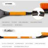 imageEcoNour 17quot Snow Brush ampamp Ice Scraper for Car Windshield  Automotive Snow Brush with Ergonomic Foam Grip  HeavyDuty Winter Car Accessories  Ideal for Effortless Snow Removal in CarsOrange